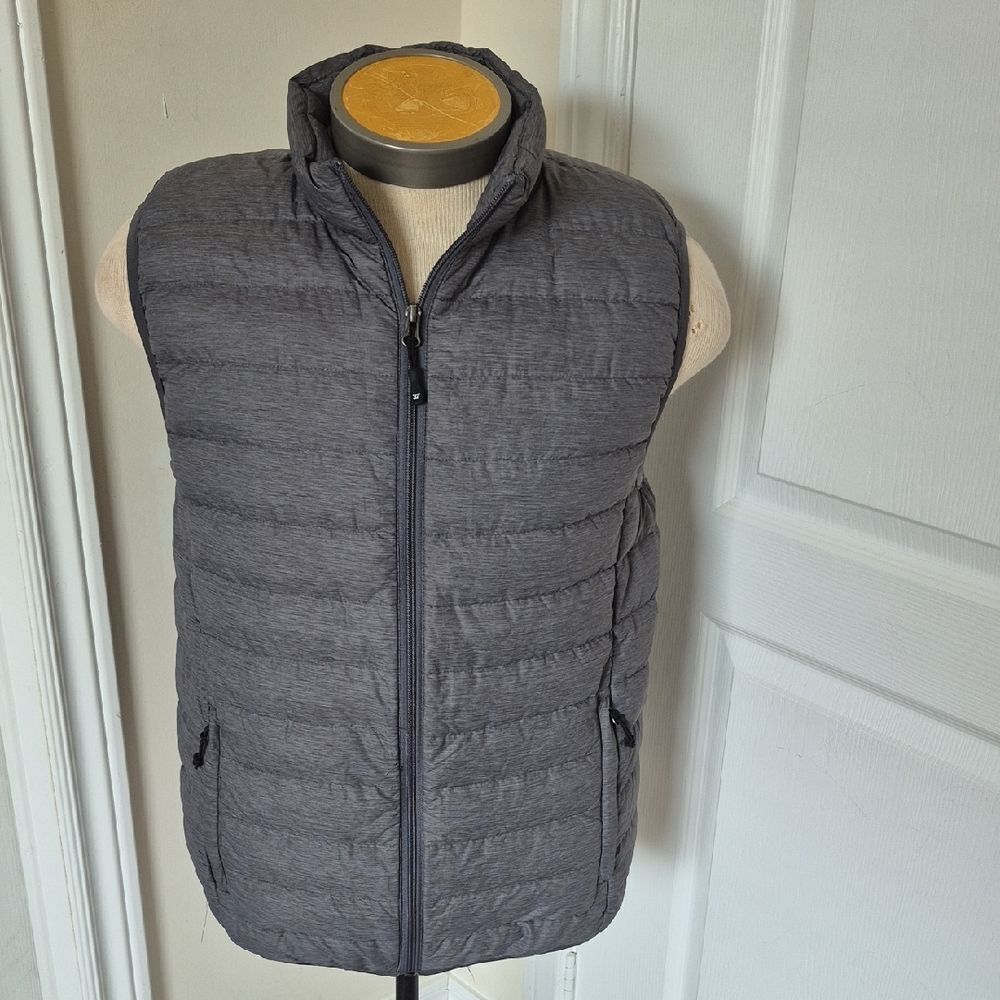 Men's Gray Puffer Vest